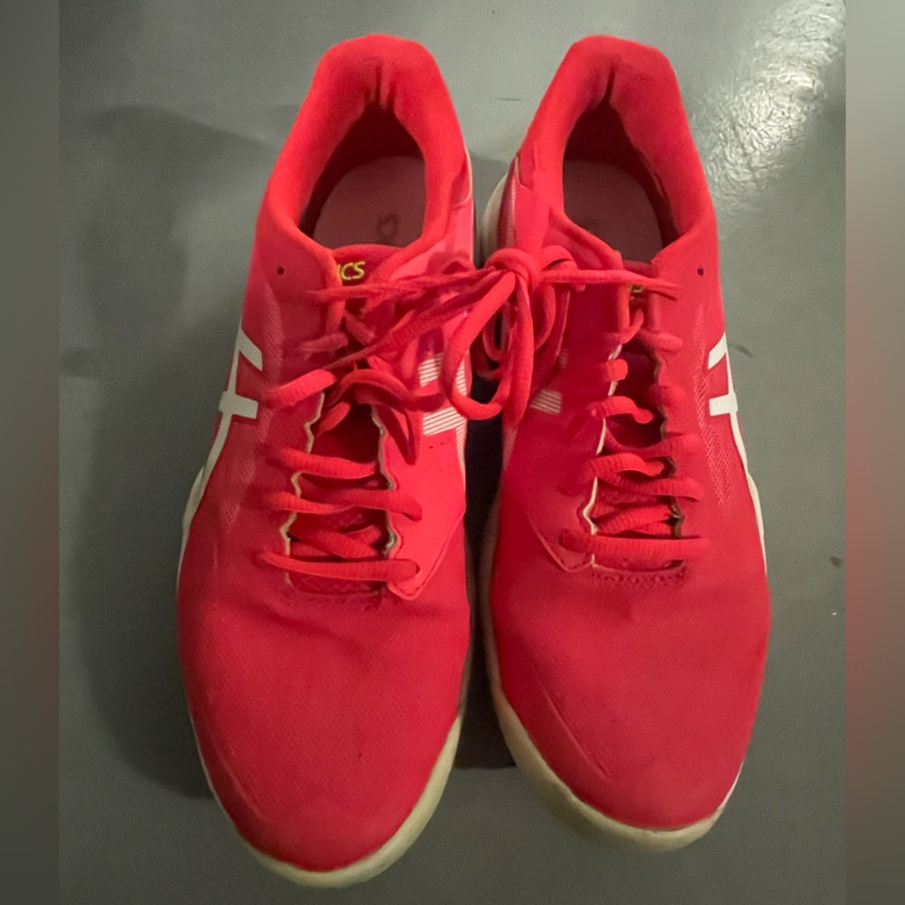 Asics Gel Game Hot Laser Pink Sneakers Womens Size 9.5